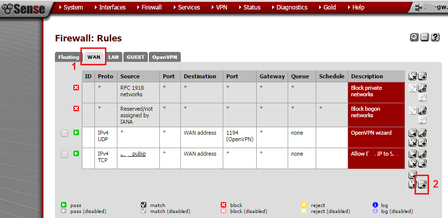 Pfsense wan