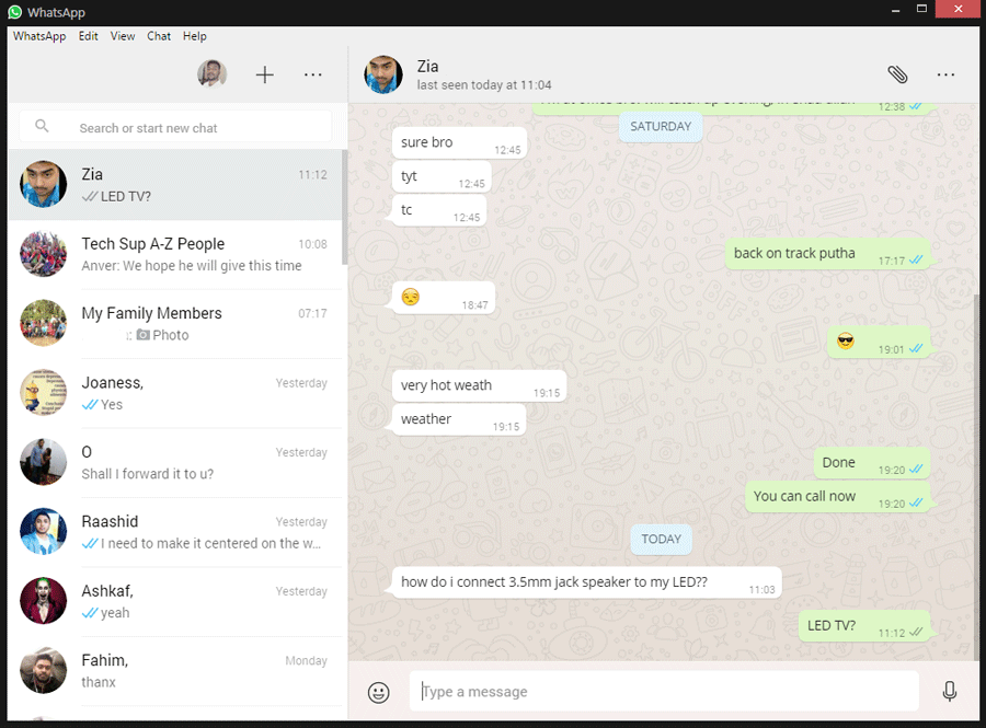 whatsapp for desktop windows