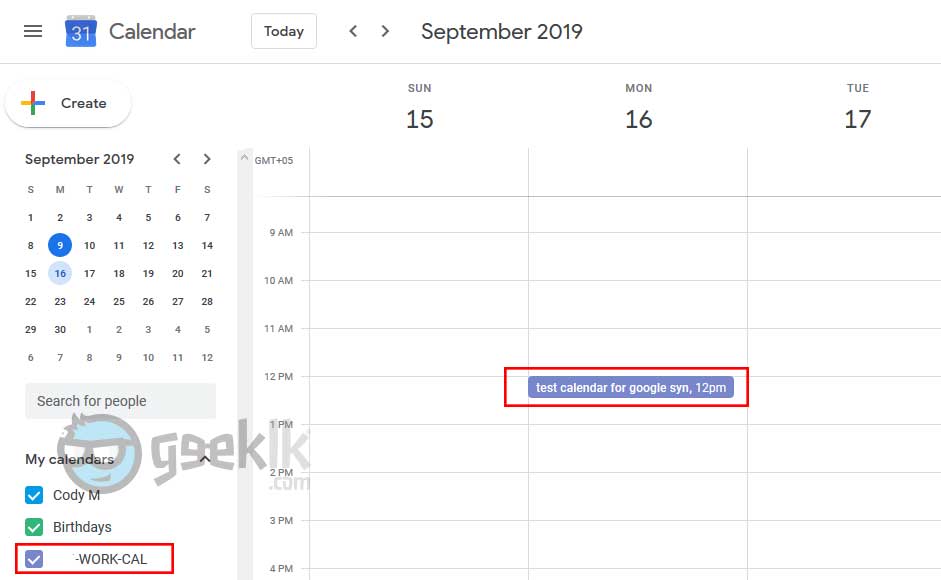 test-calendar-on-google-cal-geeklk