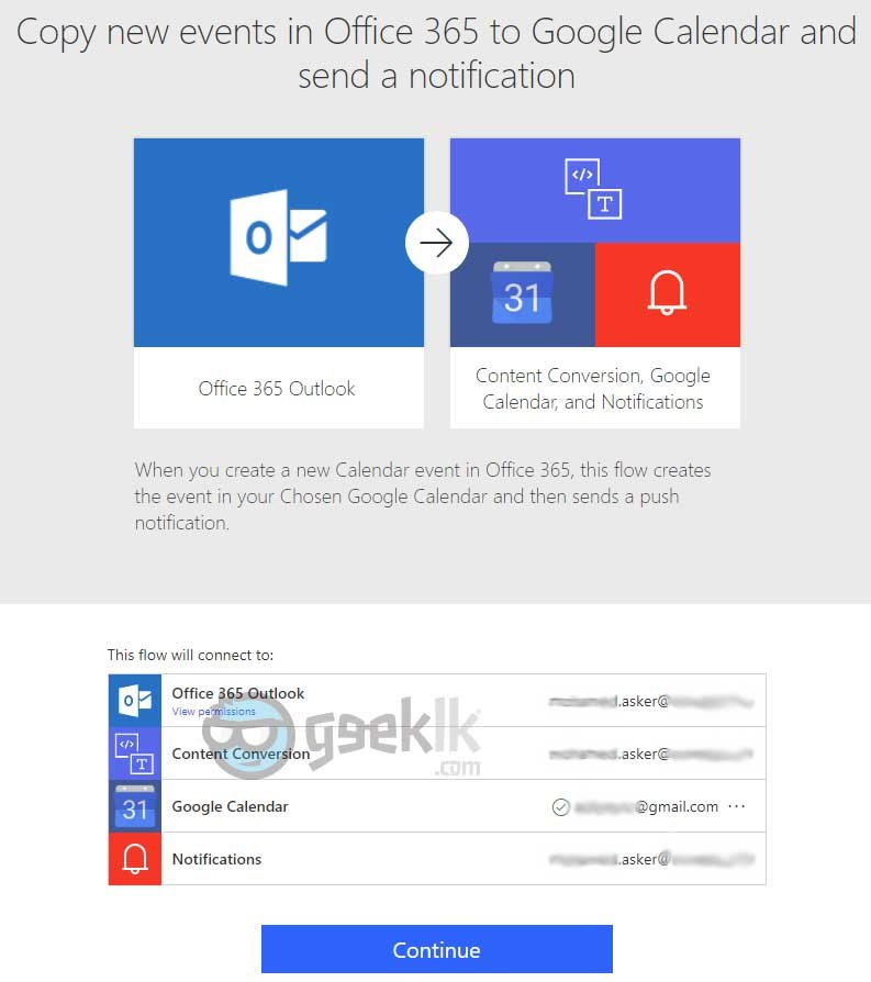 ms-flow-google-cal-complete-geeklk